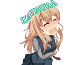 Sweet cute girl sticker #13548039