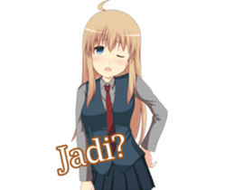 Sweet cute girl sticker #13548040