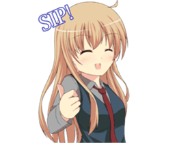 Sweet cute girl sticker #13548042