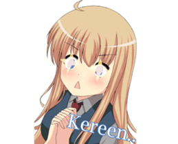 Sweet cute girl sticker #13548045