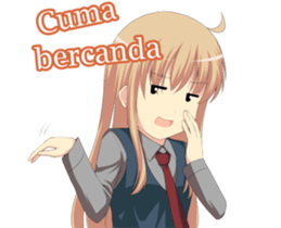 Sweet cute girl sticker #13548046