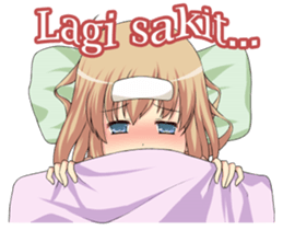 Sweet cute girl sticker #13548048