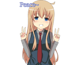 Sweet cute girl sticker #13548051