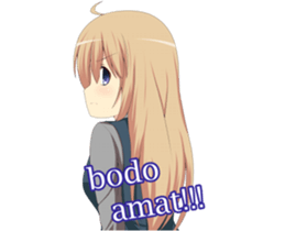 Sweet cute girl sticker #13548056