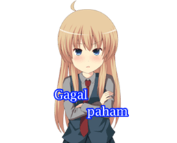 Sweet cute girl sticker #13548057