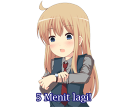 Sweet cute girl sticker #13548061