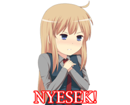 Sweet cute girl sticker #13548062