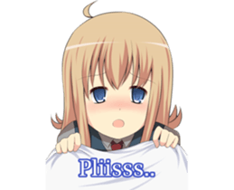 Sweet cute girl sticker #13548064