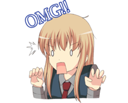 Sweet cute girl sticker #13548065