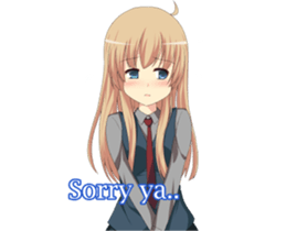 Sweet cute girl sticker #13548067