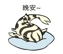 Pleco fish 2 sticker #13548248