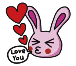 Sassy Pink Bunny sticker #13548701