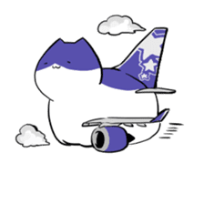 Plane-Cats sticker #13548824