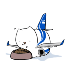 Plane-Cats sticker #13548826