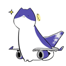 Plane-Cats sticker #13548828