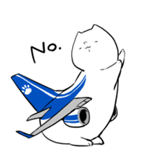 Plane-Cats sticker #13548838