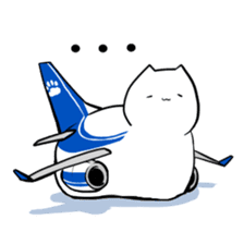 Plane-Cats sticker #13548852