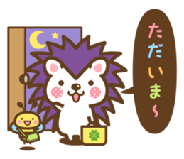 Hedgehog Hari-san & Bee-san sticker #13548863
