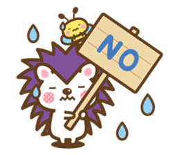 Hedgehog Hari-san & Bee-san sticker #13548867