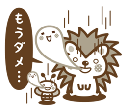 Hedgehog Hari-san & Bee-san sticker #13548872