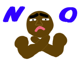 A muscular man sticker #13549175