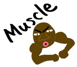 A muscular man sticker #13549204