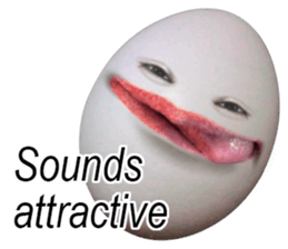 Little horror Egg Man sticker #13549929