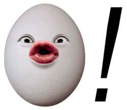 Little horror Egg Man sticker #13549943