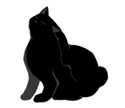 The frank and capricious black cat sticker #13550551