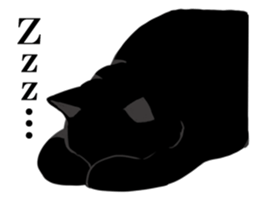The frank and capricious black cat sticker #13550558