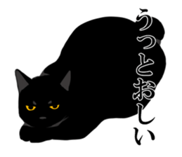 The frank and capricious black cat sticker #13550562