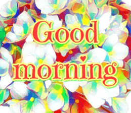 Flower word sticker #13550694