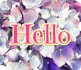 Flower word sticker #13550697