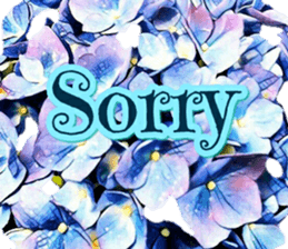 Flower word sticker #13550699