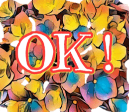 Flower word sticker #13550700