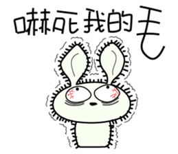 Waste rabbit and his pig teammate daily. sticker #13550848