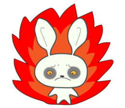 Waste rabbit and his pig teammate daily. sticker #13550853