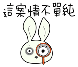 Waste rabbit and his pig teammate daily. sticker #13550857