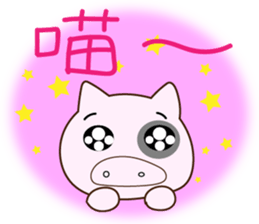 Waste rabbit and his pig teammate daily. sticker #13550865