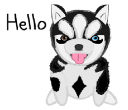 Ava fluffy puppy sticker #13550870