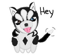 Ava fluffy puppy sticker #13550871