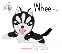 Ava fluffy puppy sticker #13550872