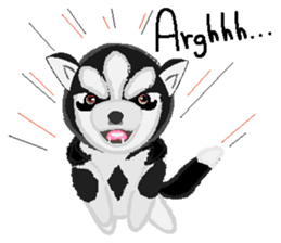 Ava fluffy puppy sticker #13550873