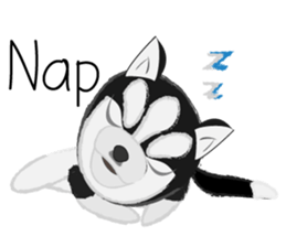 Ava fluffy puppy sticker #13550878