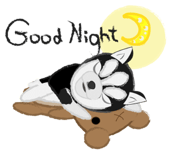 Ava fluffy puppy sticker #13550879