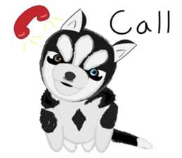 Ava fluffy puppy sticker #13550886