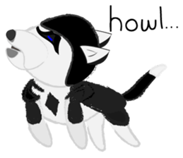 Ava fluffy puppy sticker #13550887