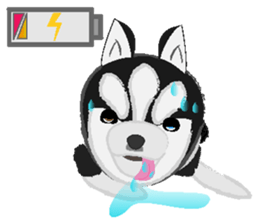 Ava fluffy puppy sticker #13550888