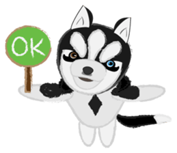 Ava fluffy puppy sticker #13550890