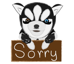 Ava fluffy puppy sticker #13550891